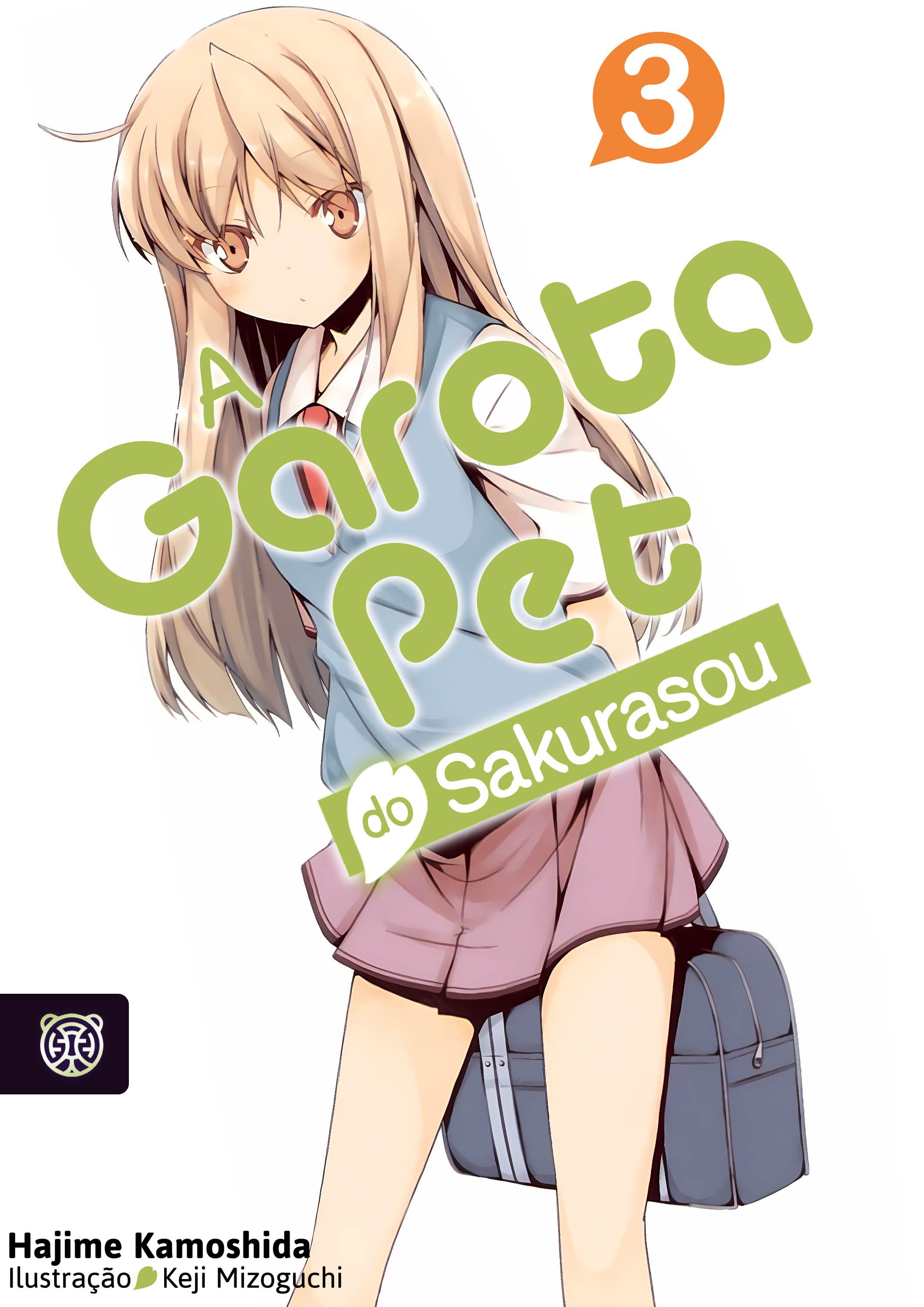Capa da novel A Garota Pet do Sakurasou