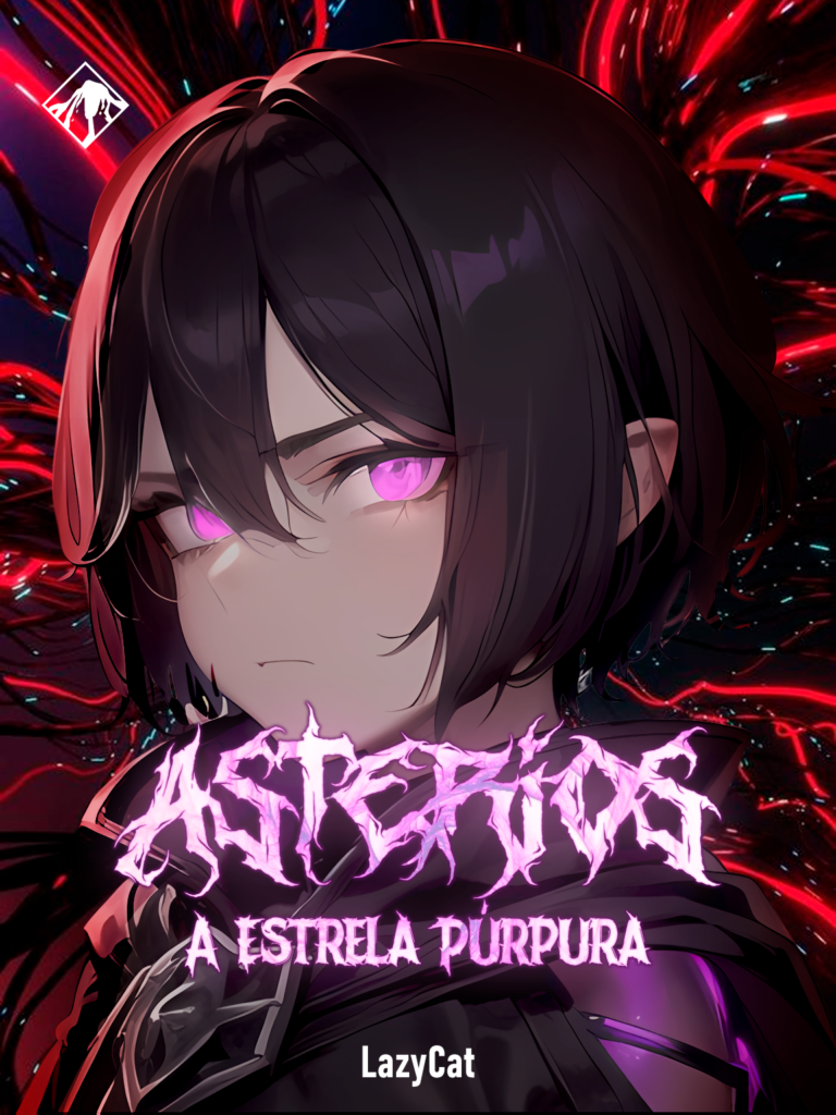 Capa da novel Asterios, A Estrela Púrpura